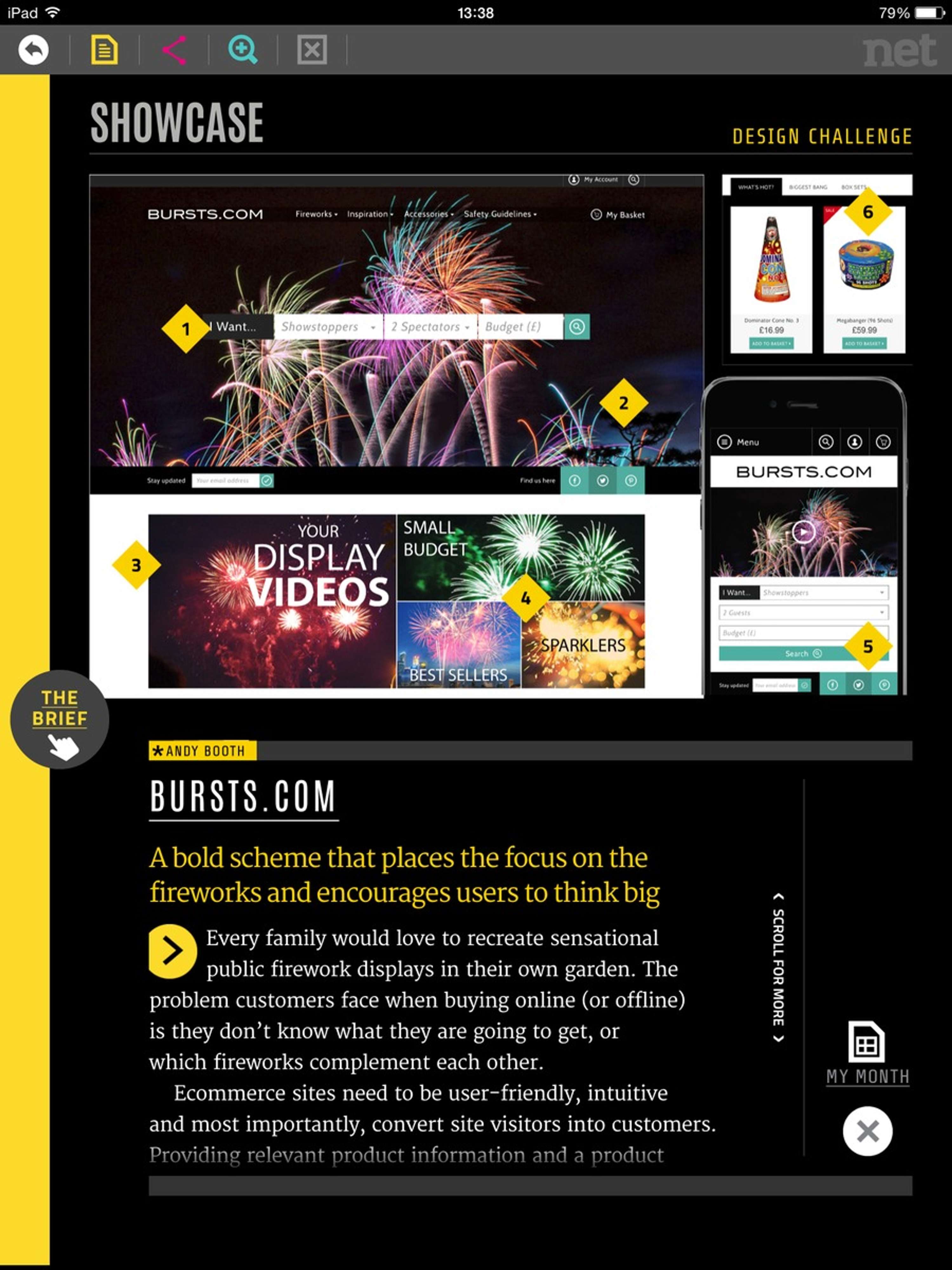 Net Magazine Design Challenge by Andy Booth