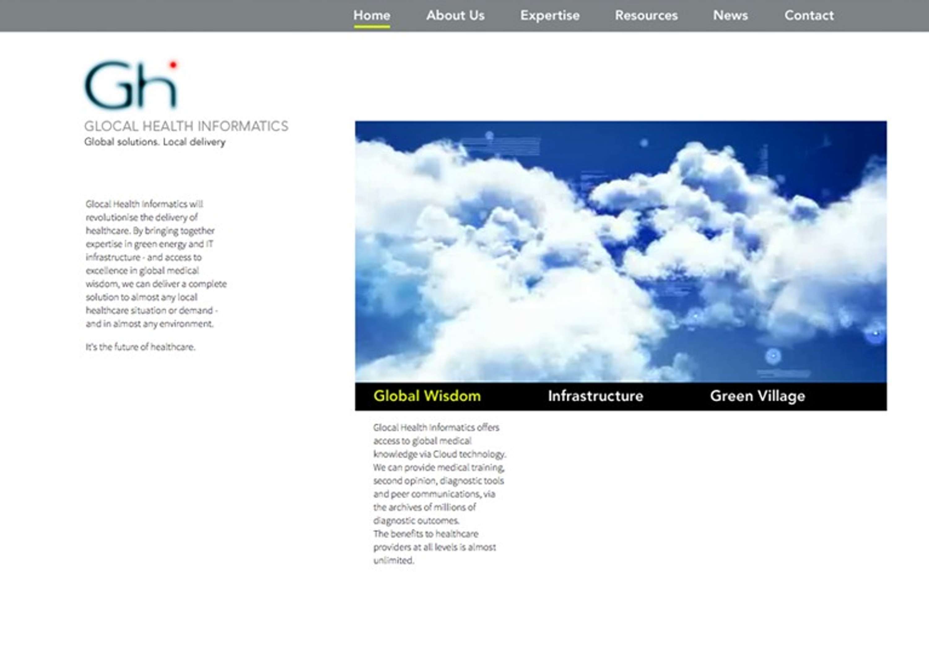 GHI logo and website by Tom Climpson