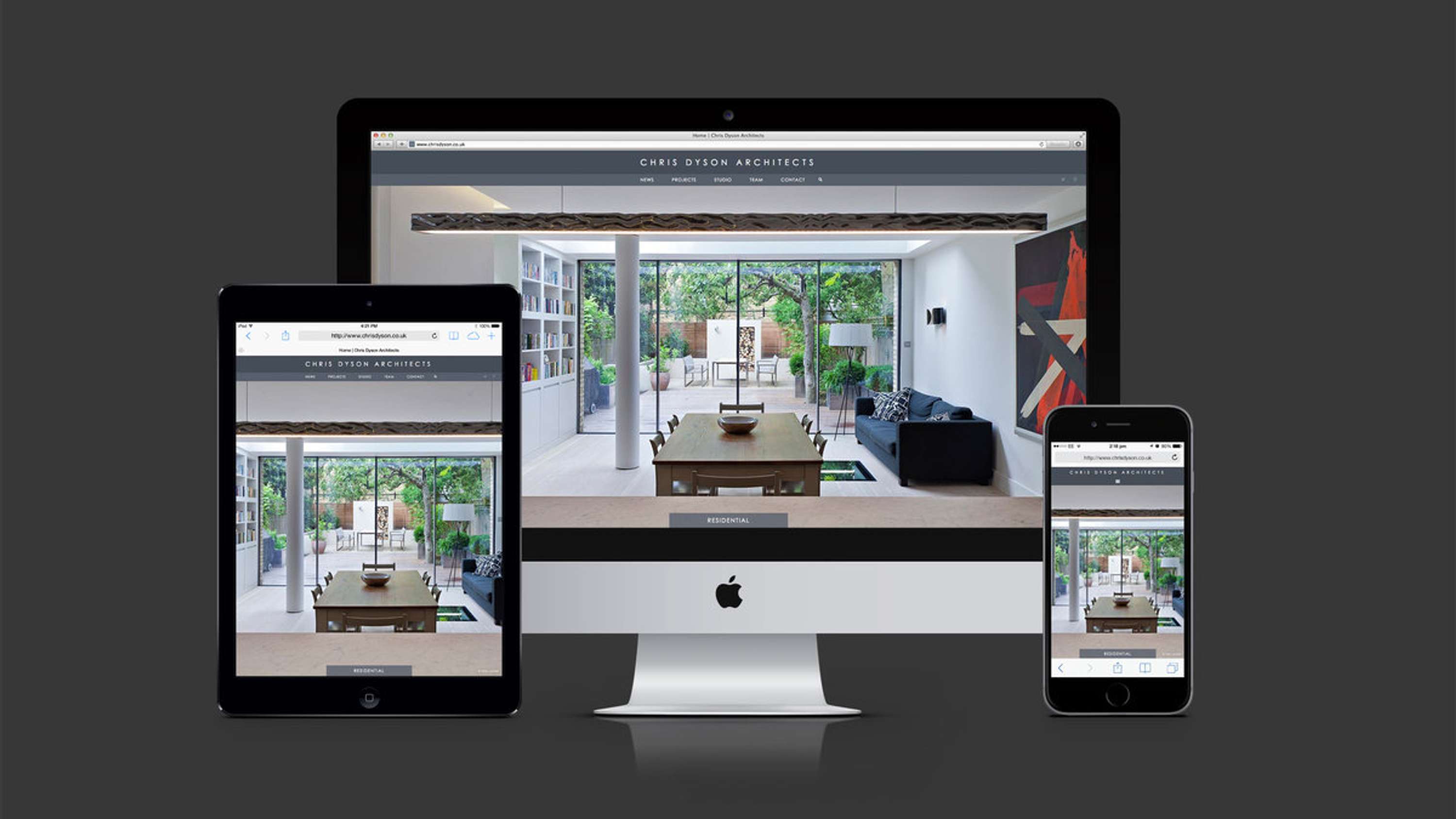 Chris Dyson Archtects website by Masafumi Inaba