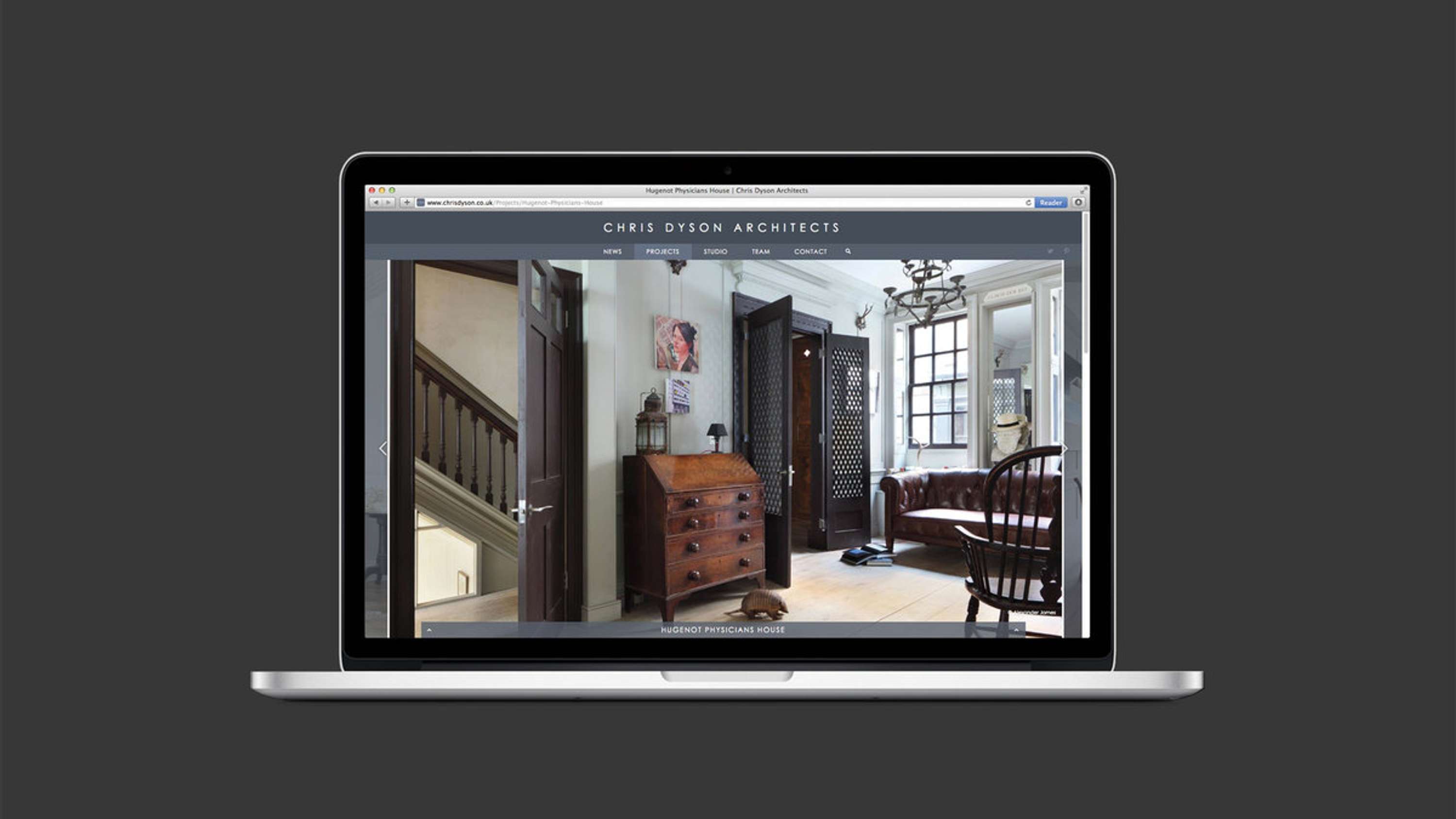 Chris Dyson Archtects website by Masafumi Inaba