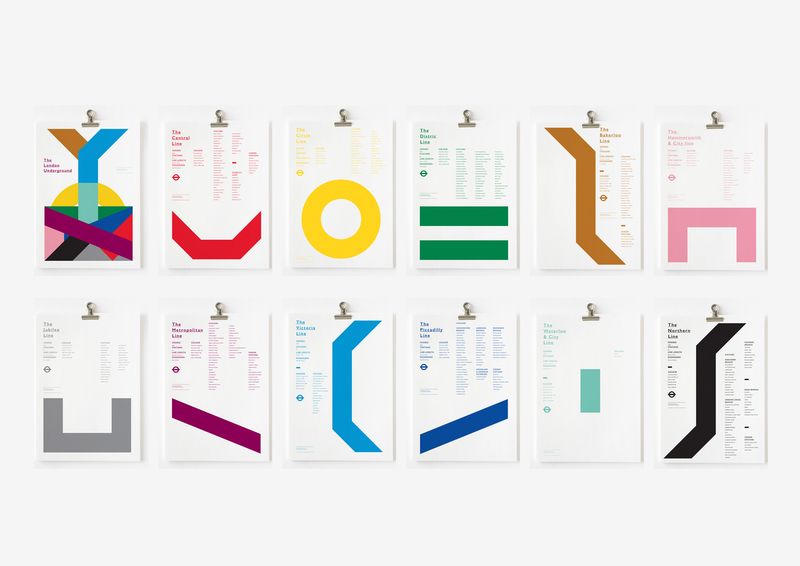 London Underground design posters by Nicholas barclay