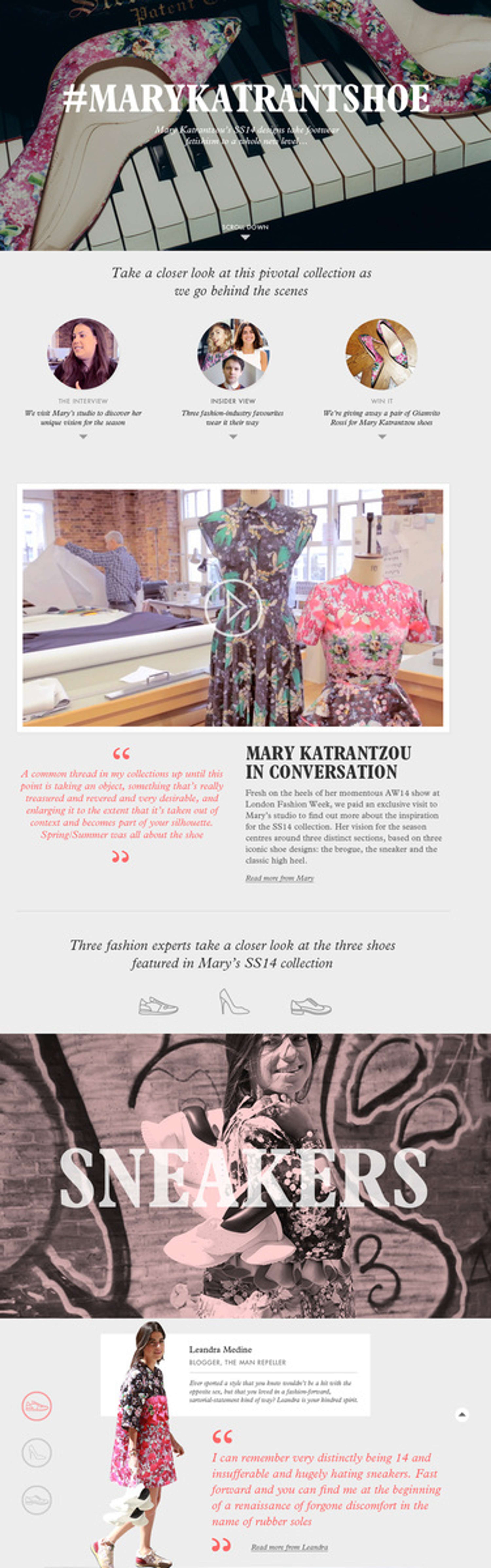 Website re-design for Harvey Nichols by Steven Postlethwaite
