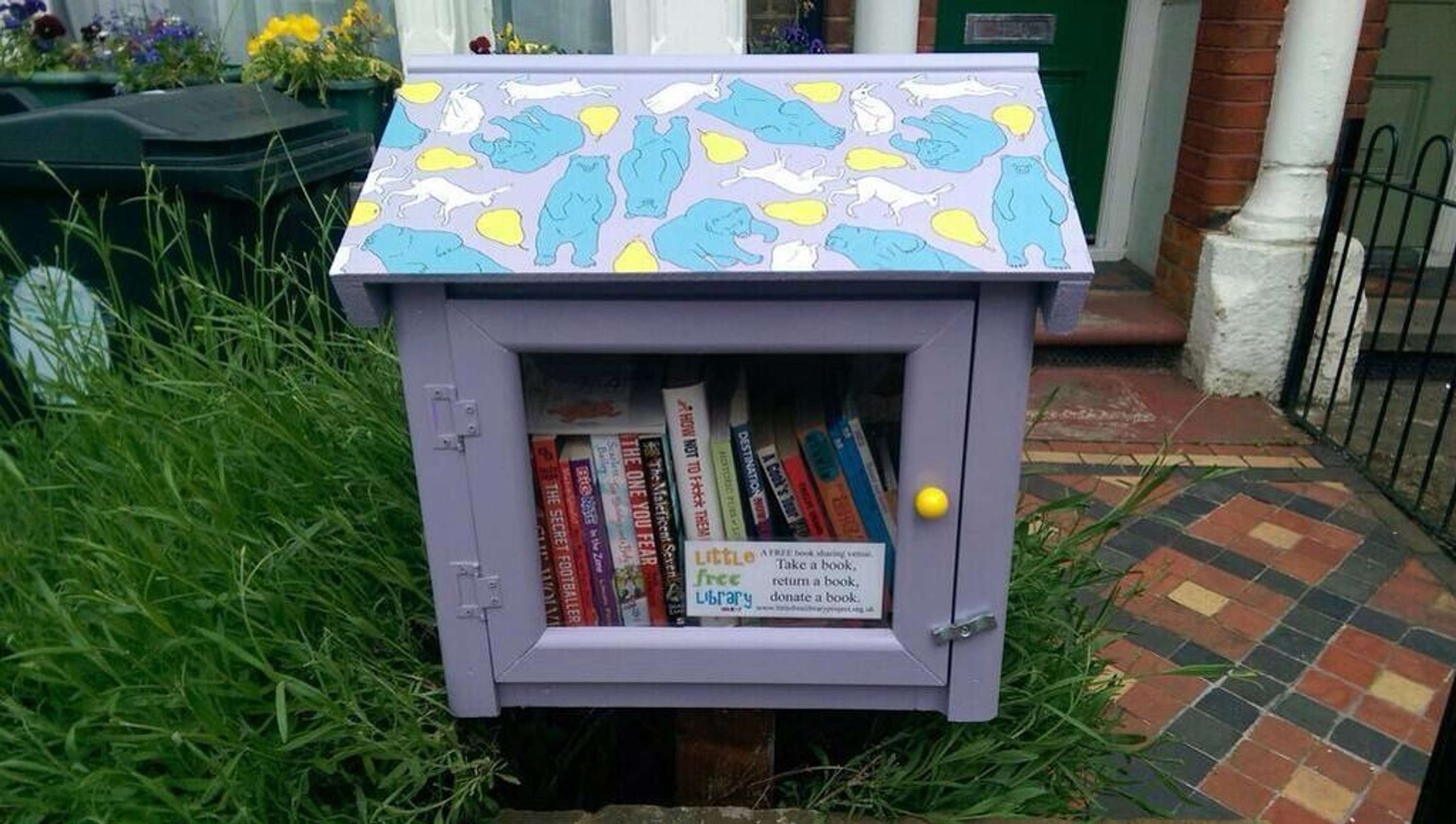Hare, Bear, Pear for Little Free Library Project by Emma Russell