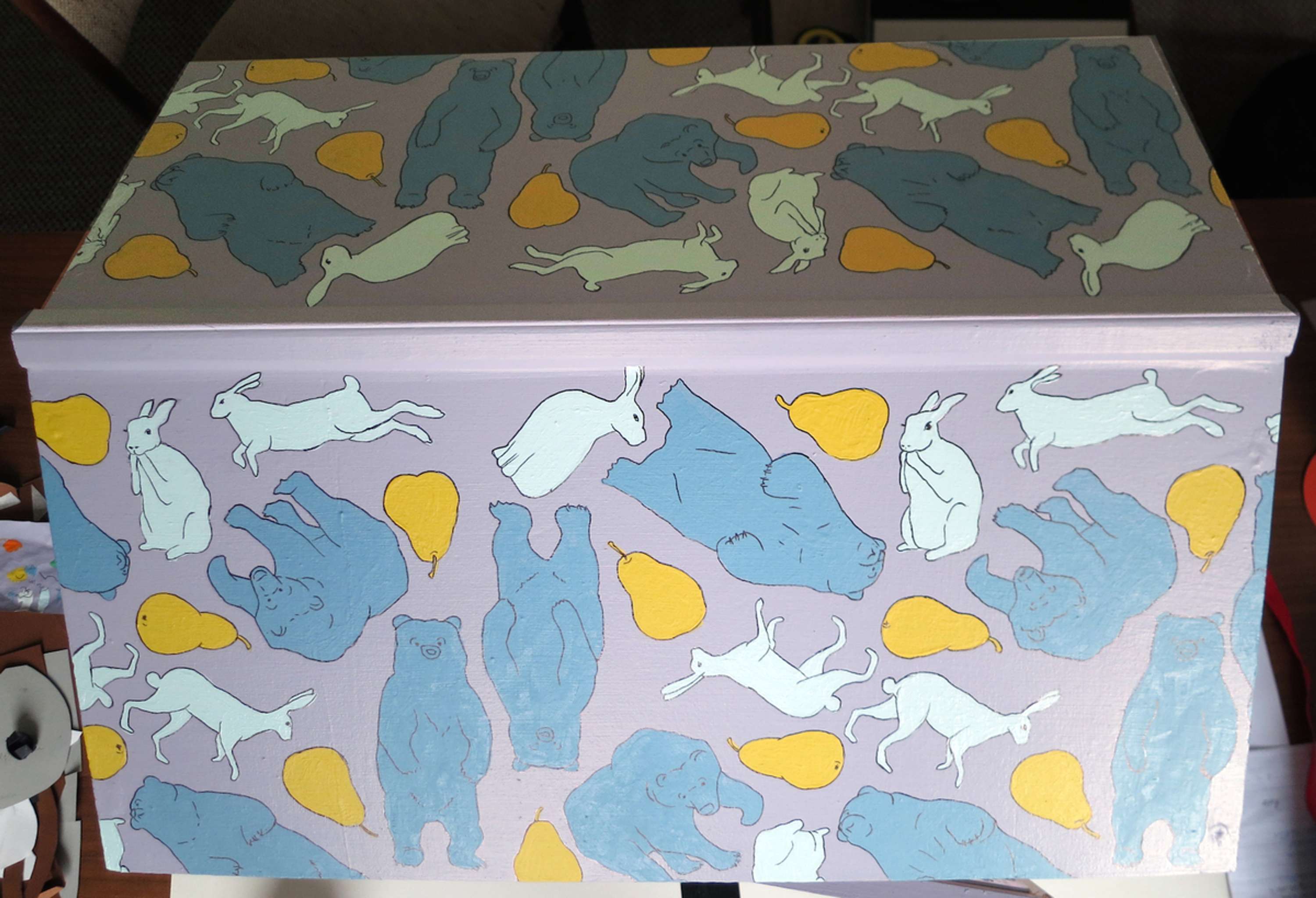 Hare, Bear, Pear for Little Free Library Project by Emma Russell