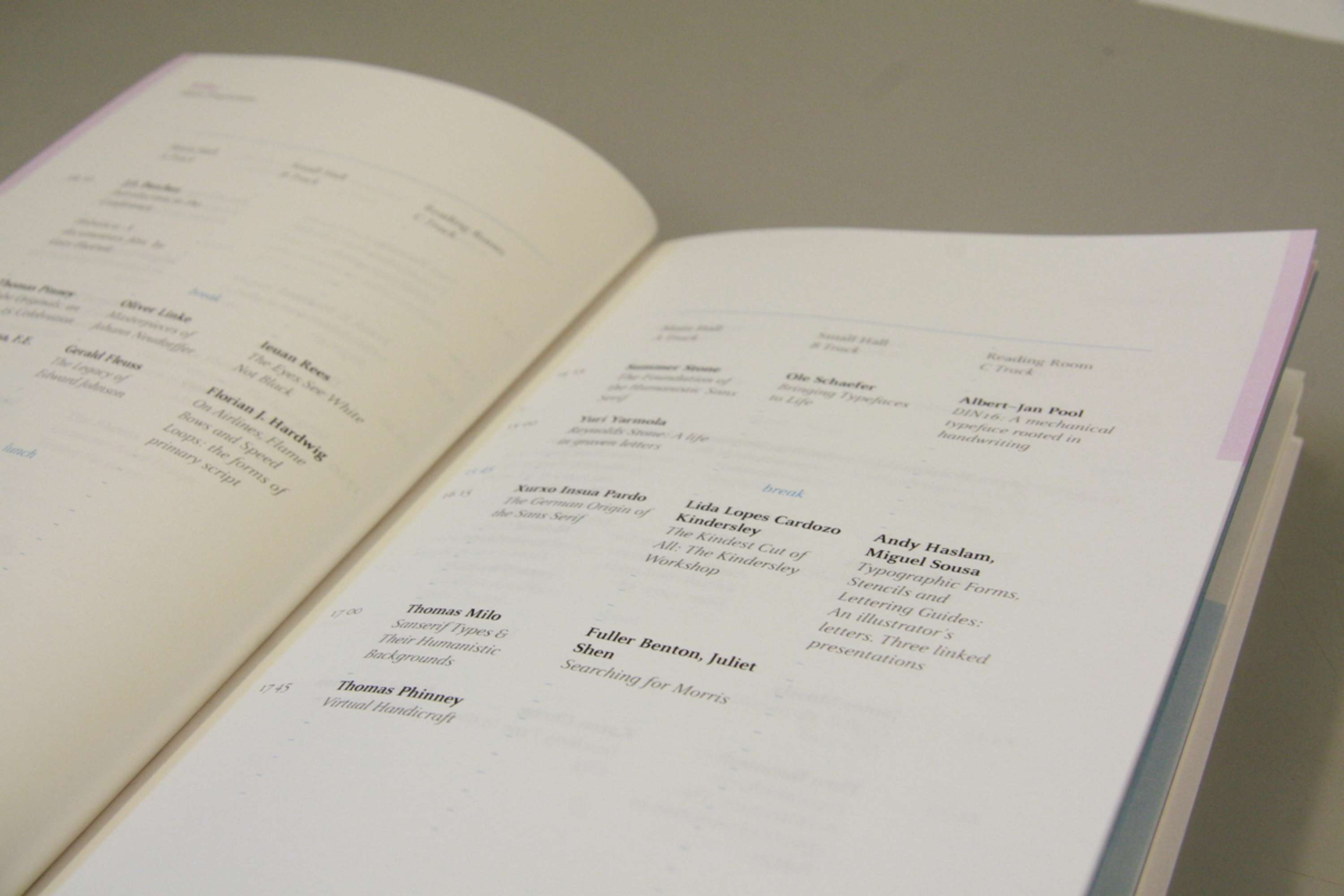 ATypI conference workbook by Guy Lusty