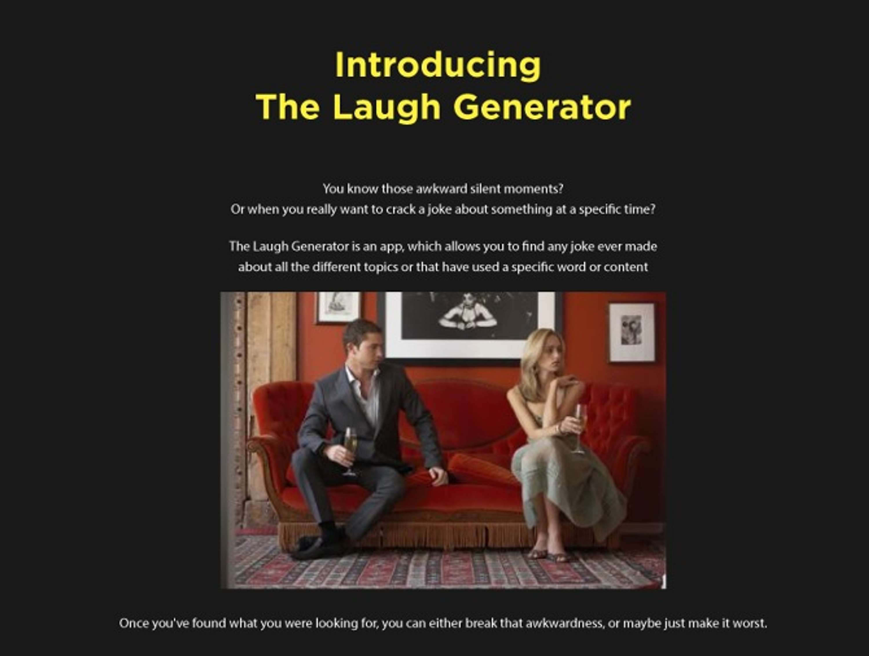 Laugh Generator by Catarina Araujo