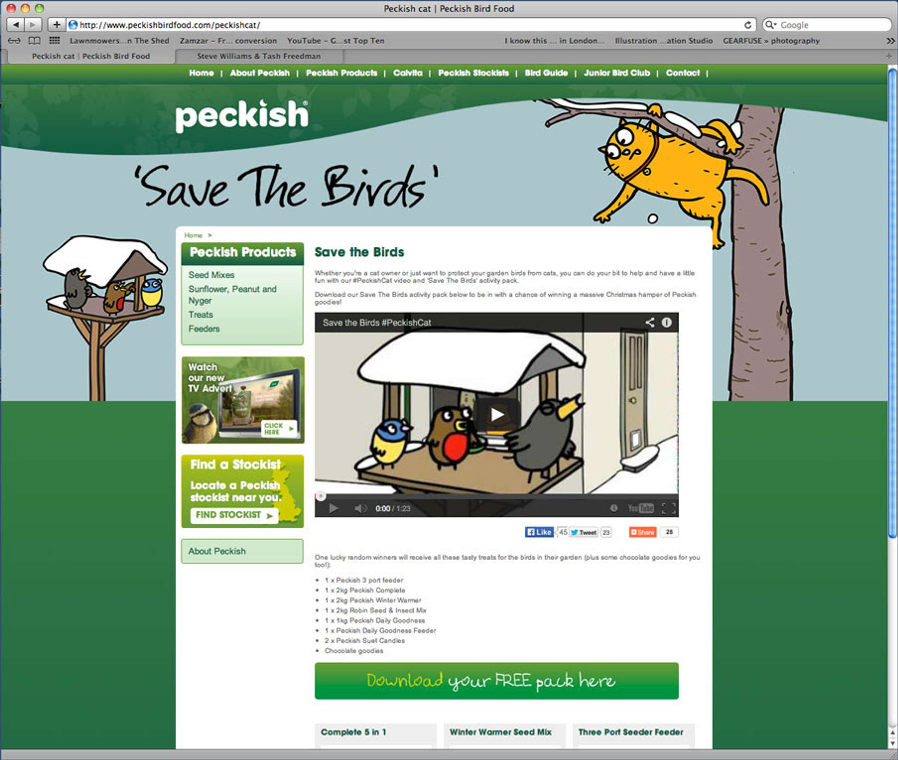 PECKISH BIRD FOOD - SAVE A BIRD TODAY by Natasha Freedman