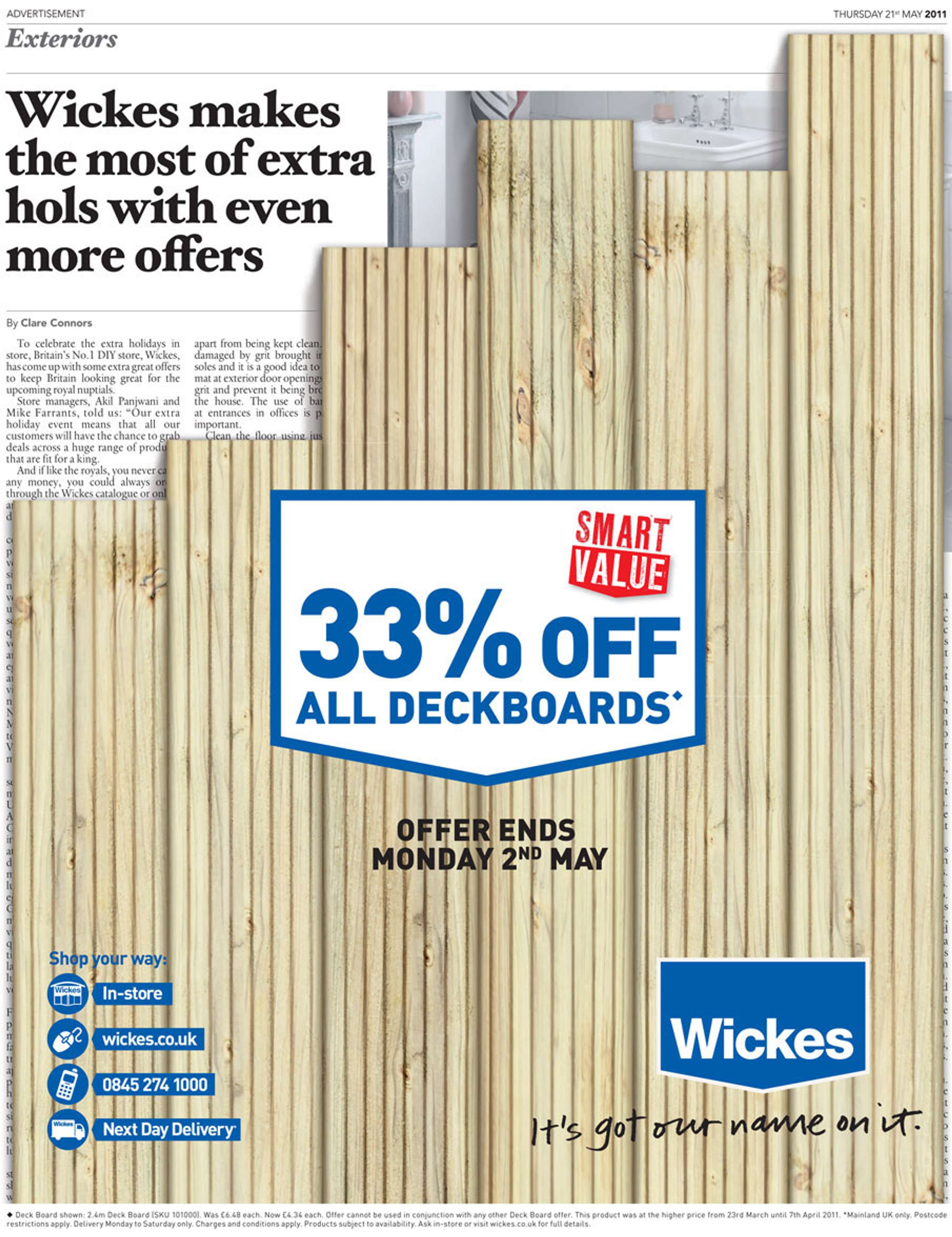 WICKES - IT'S GOT OUR NAME ON IT by Natasha Freedman