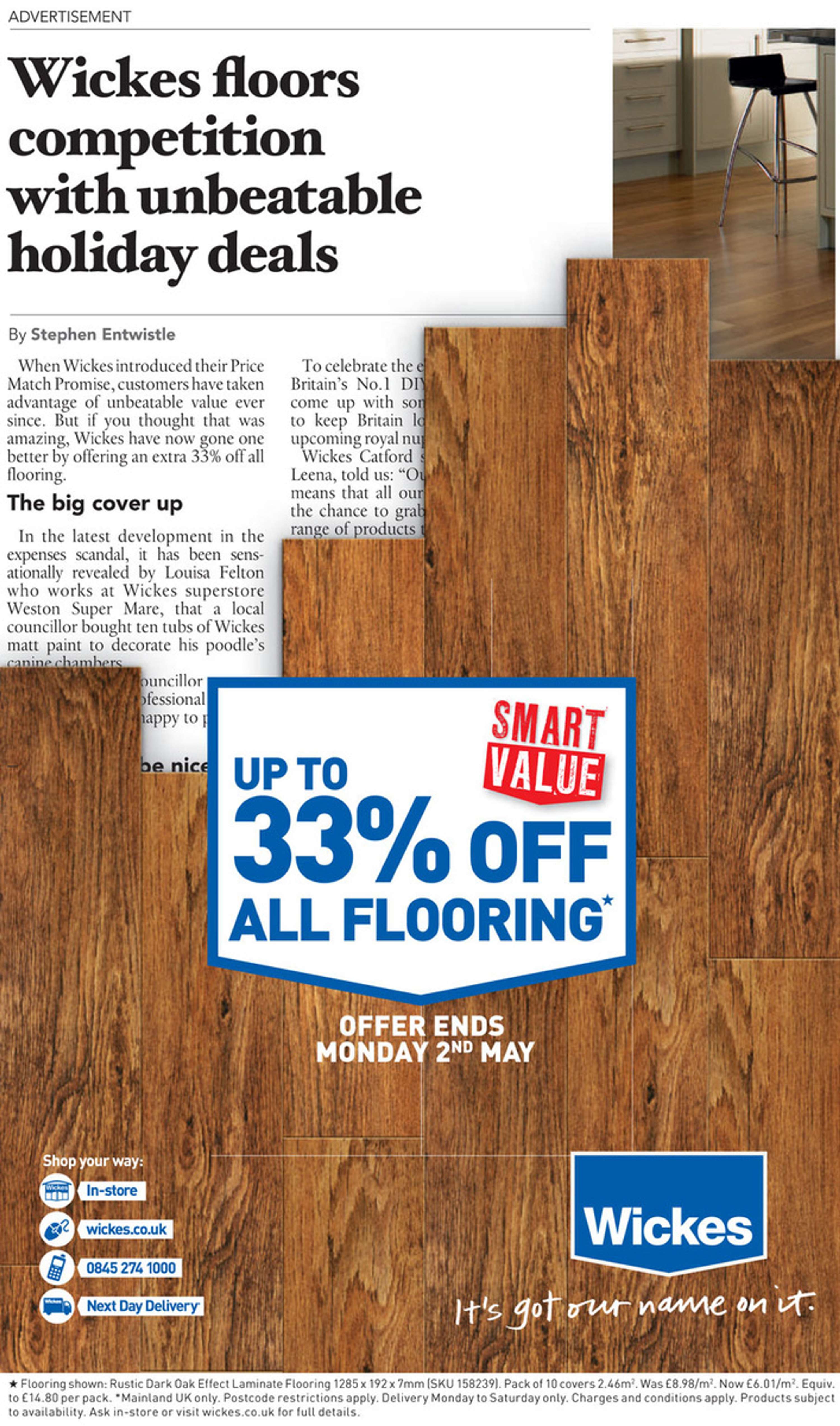 WICKES - IT'S GOT OUR NAME ON IT by Natasha Freedman