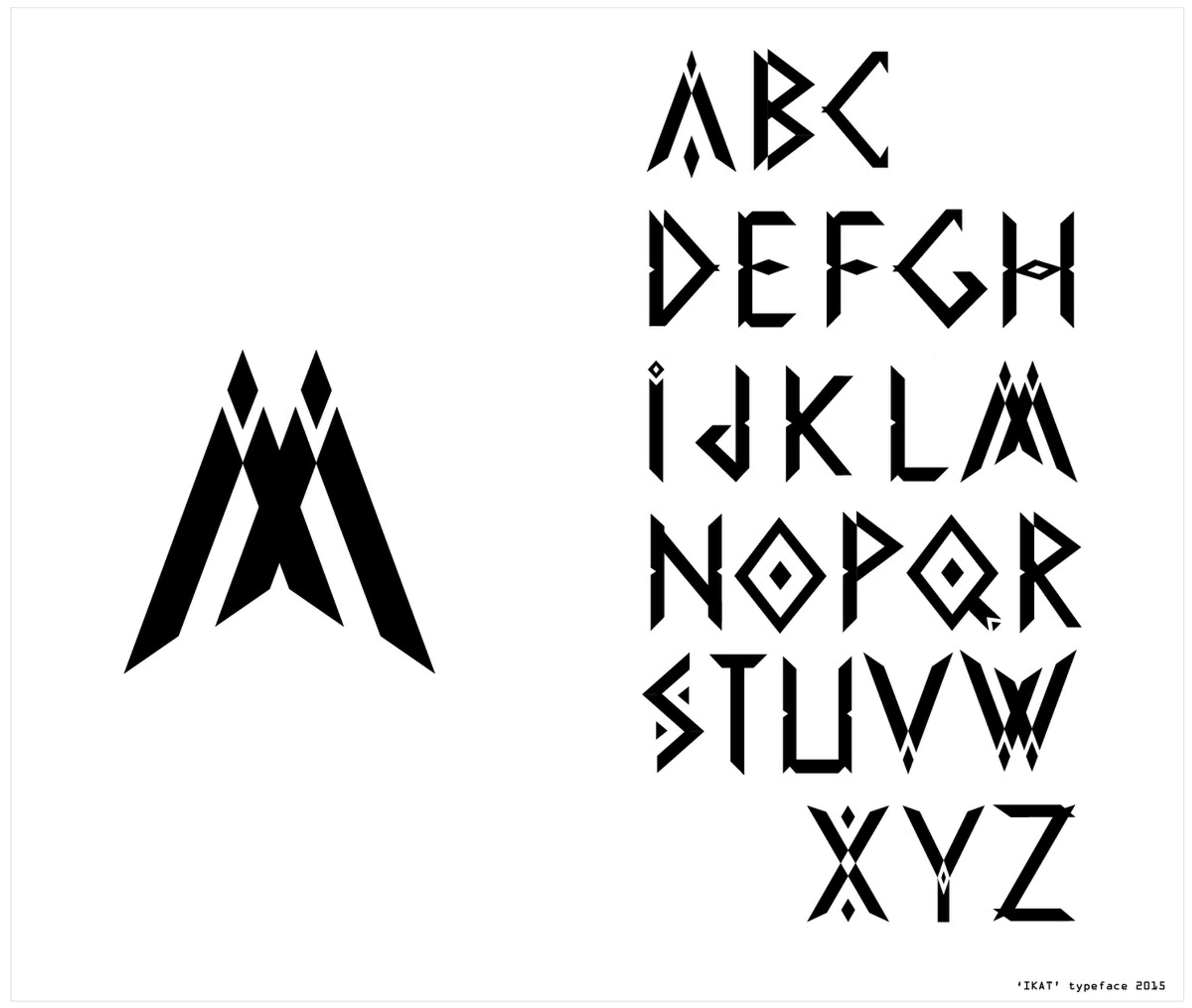 the Ikat Font by Mathanki Kodavasal