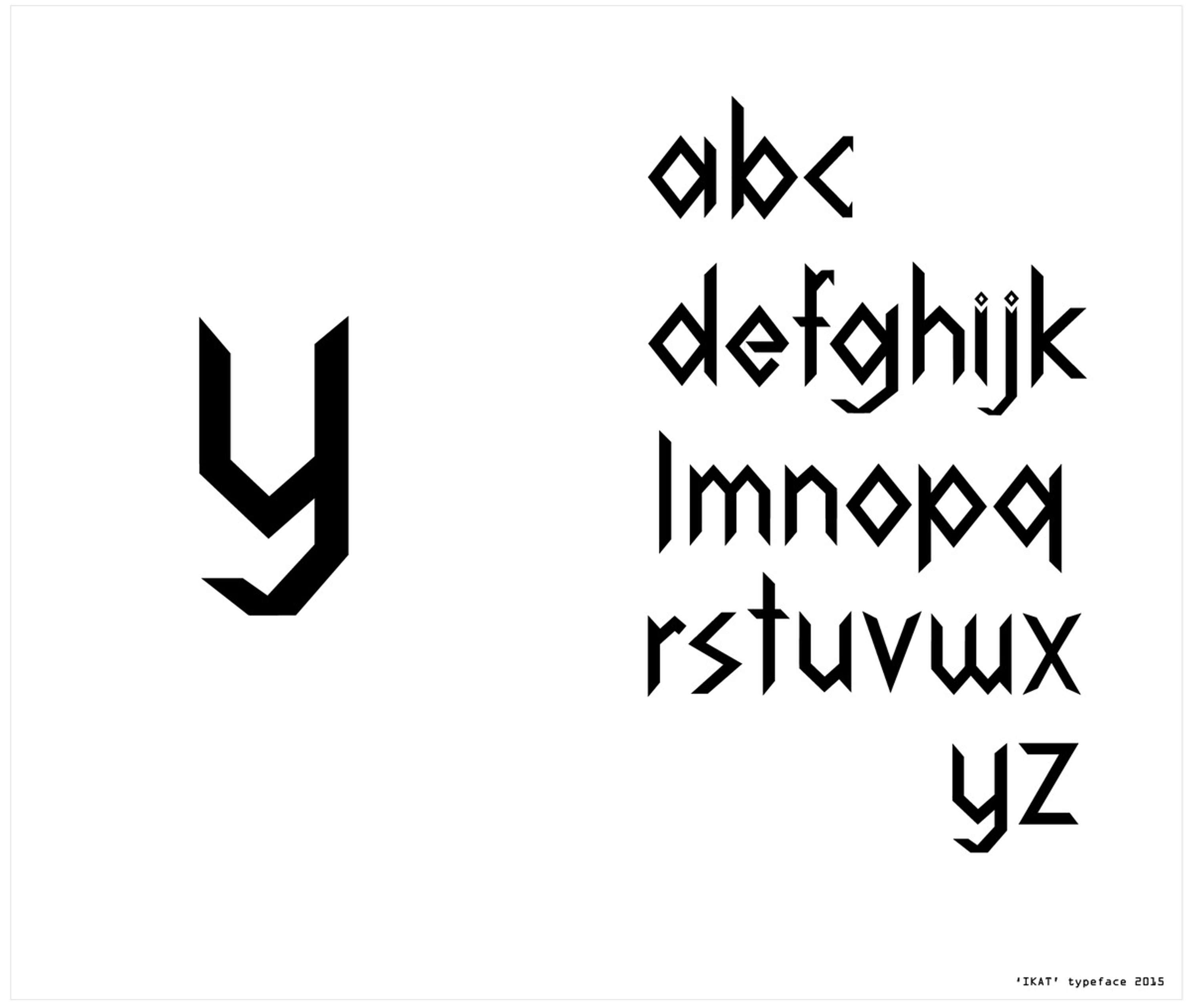 the Ikat Font by Mathanki Kodavasal