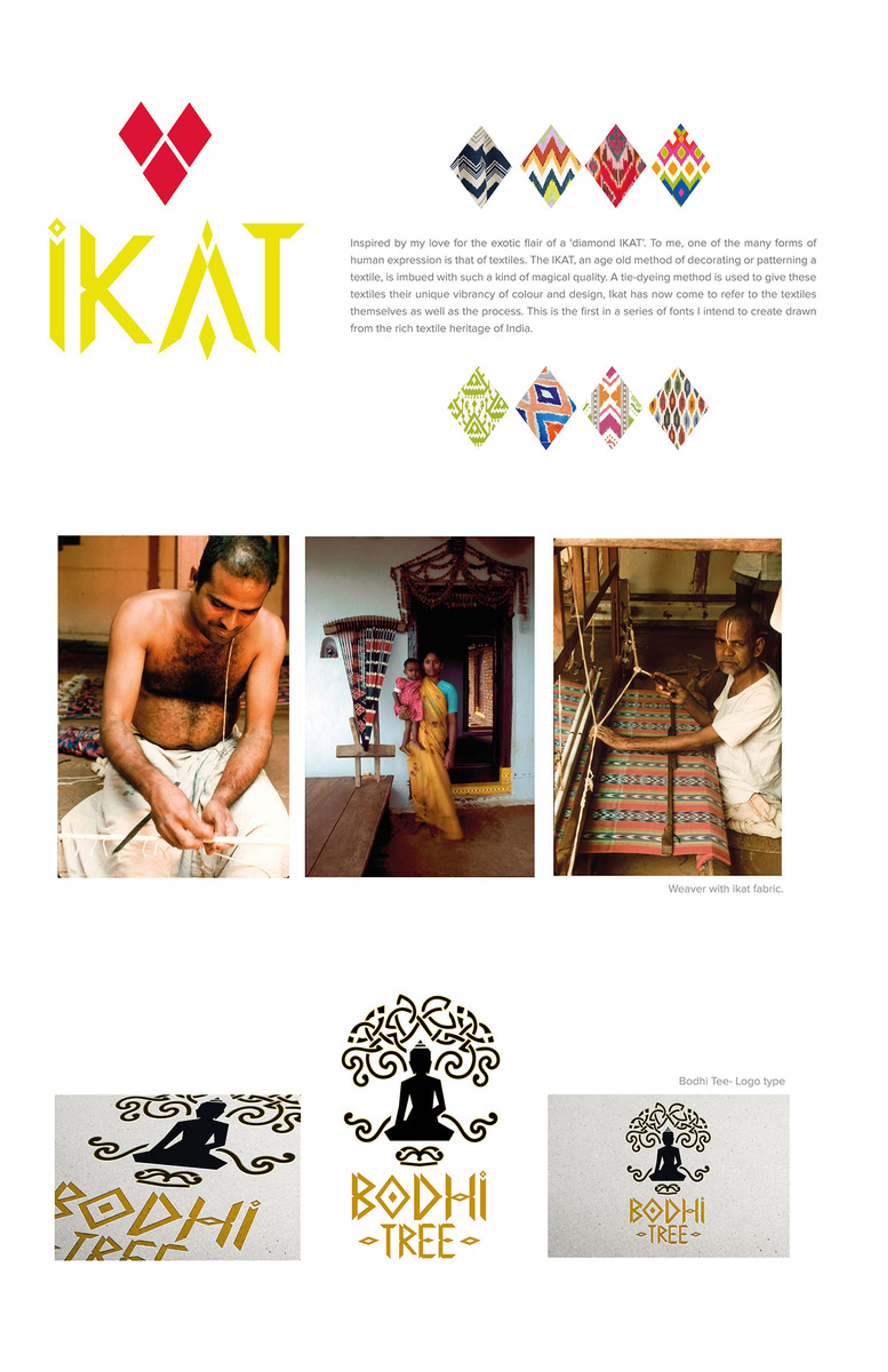 the Ikat Font by Mathanki Kodavasal
