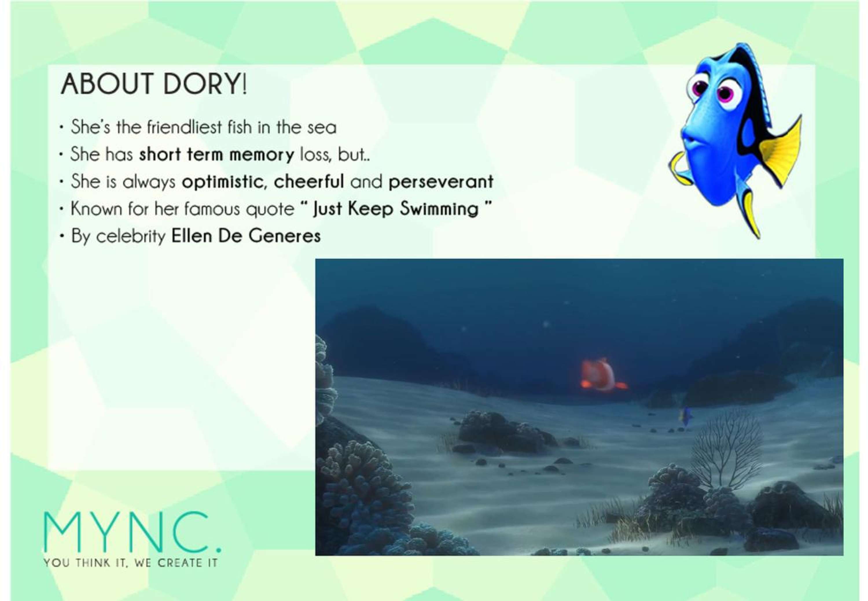 Finding Dory Campaign by Catherine Erneux