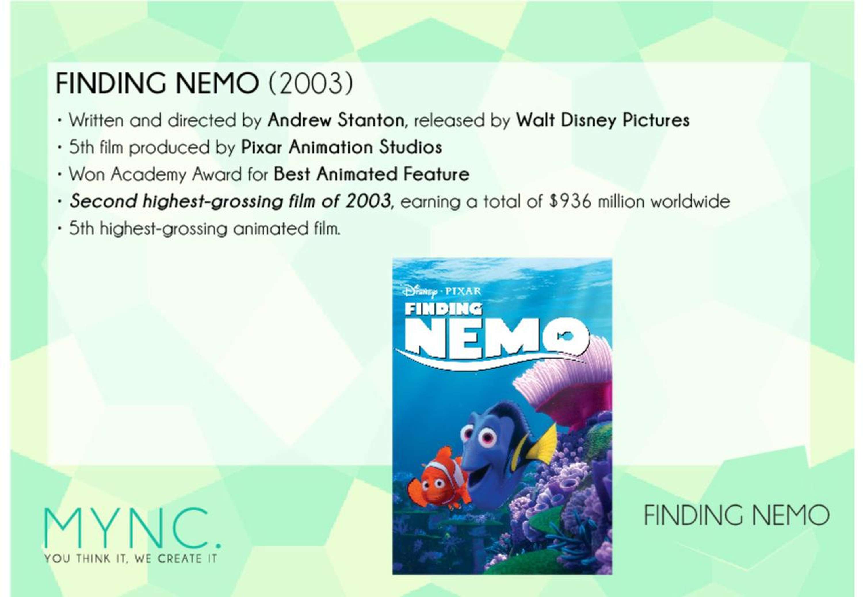 Finding Dory Campaign by Catherine Erneux