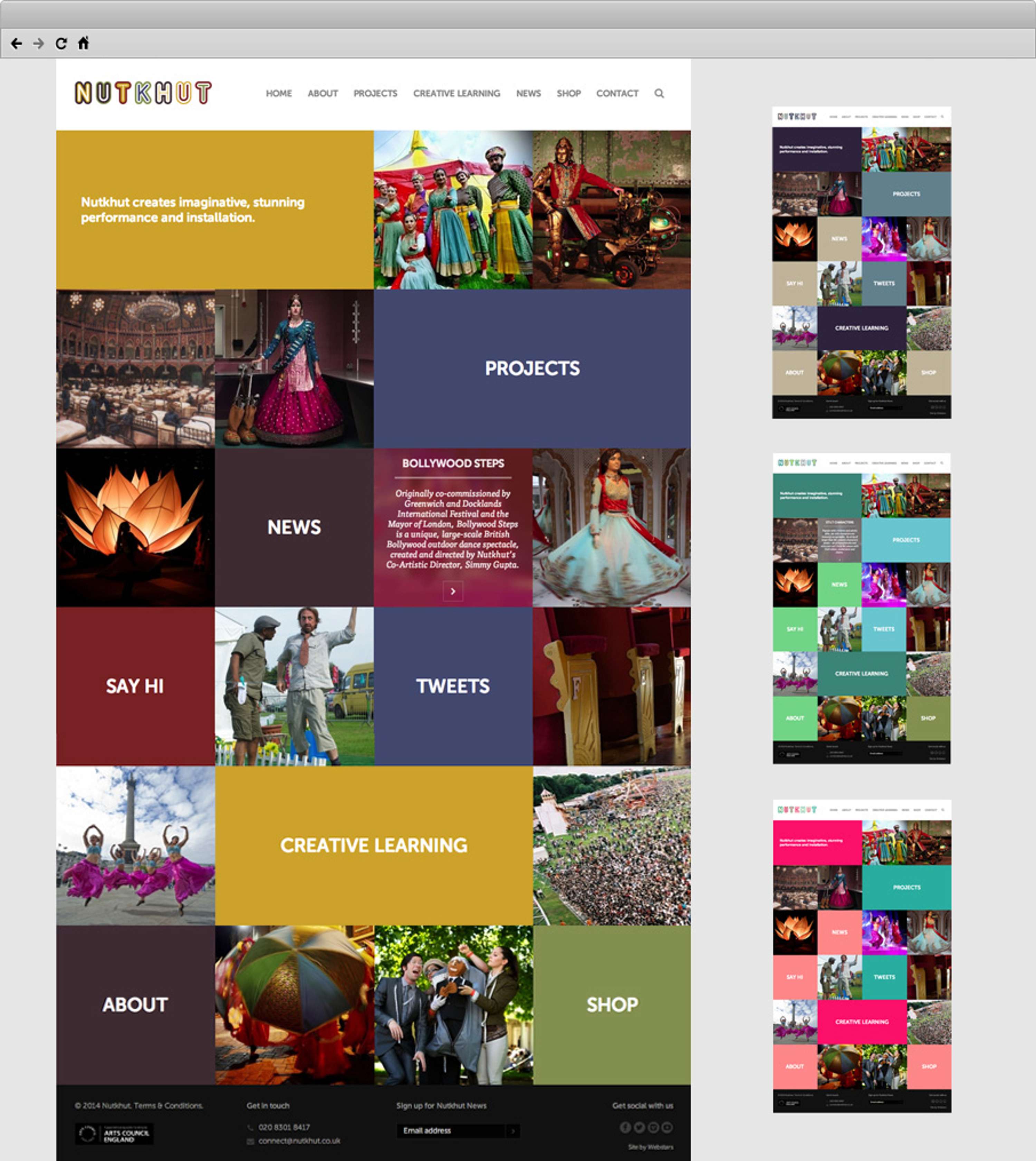 Nutkhut website redesign by Blaine Lindsay