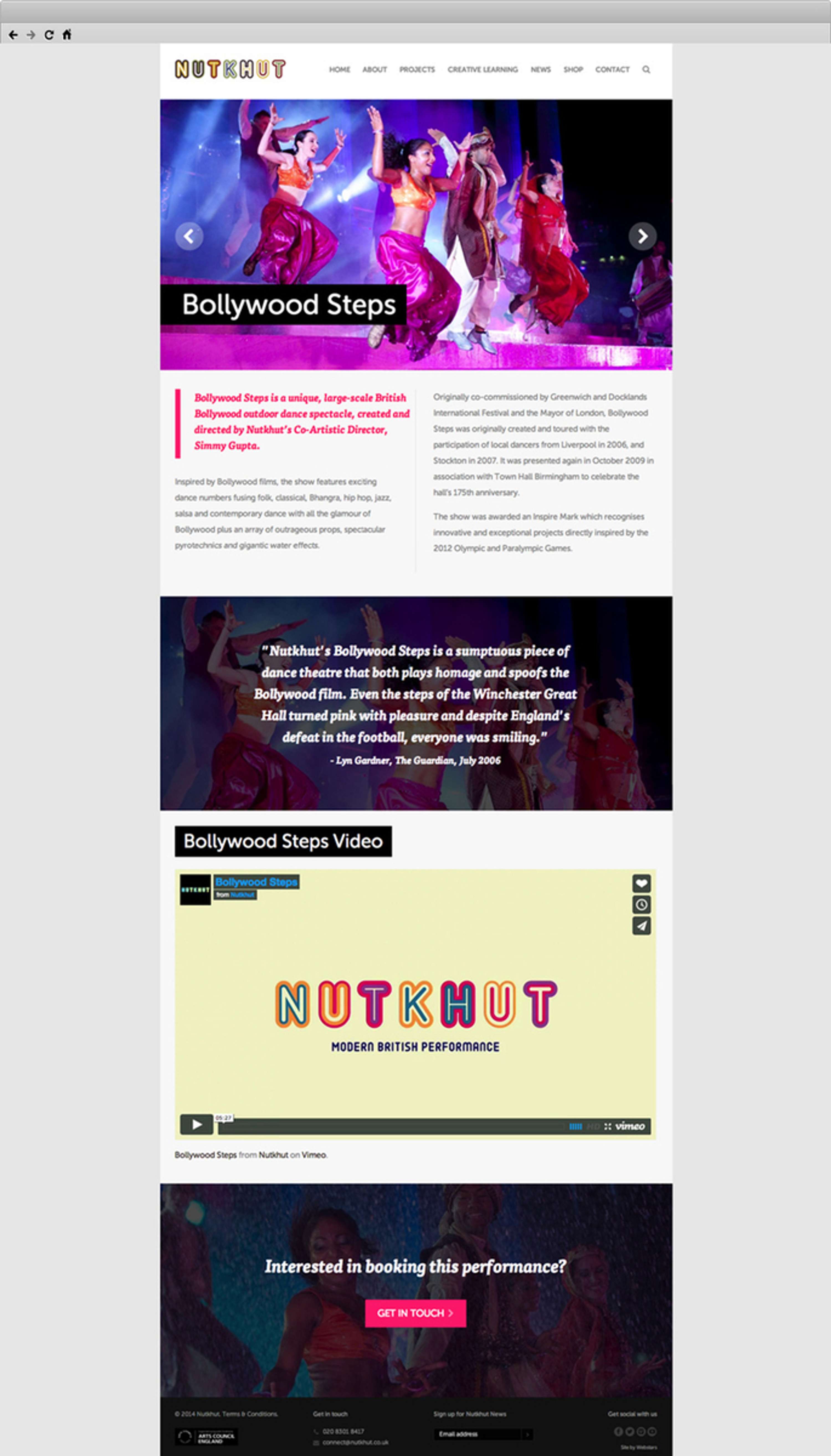 Nutkhut website redesign by Blaine Lindsay