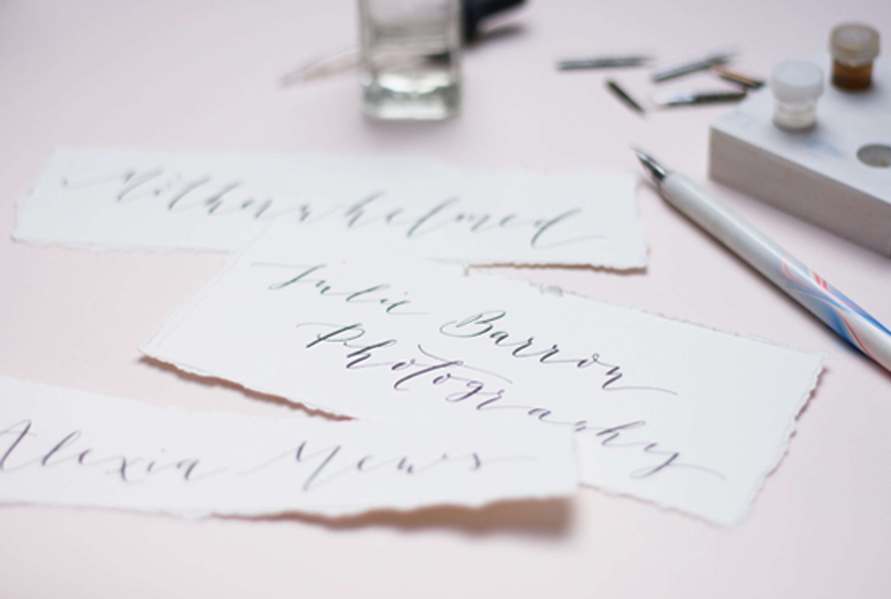 Various lettering projects by Lucie Carpentier