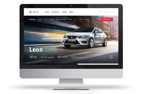 SEAT.COM Creative Web Design and Art Direction by Alberto Rivero