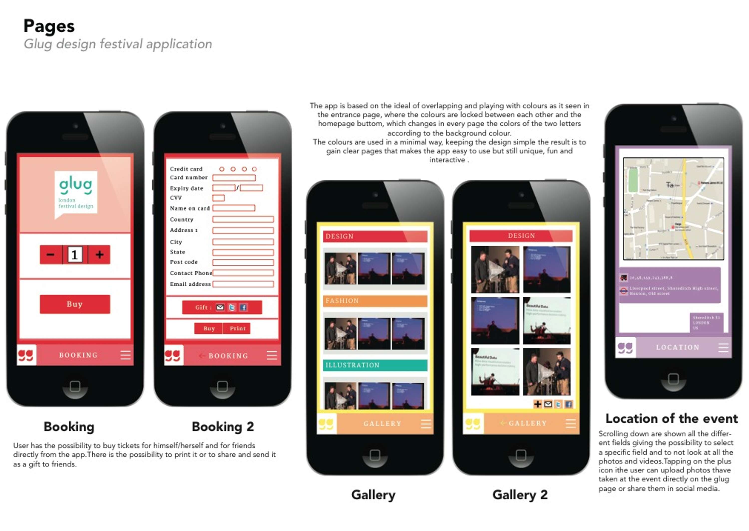 Application design and promo video for an application by Ottavia Alieri
