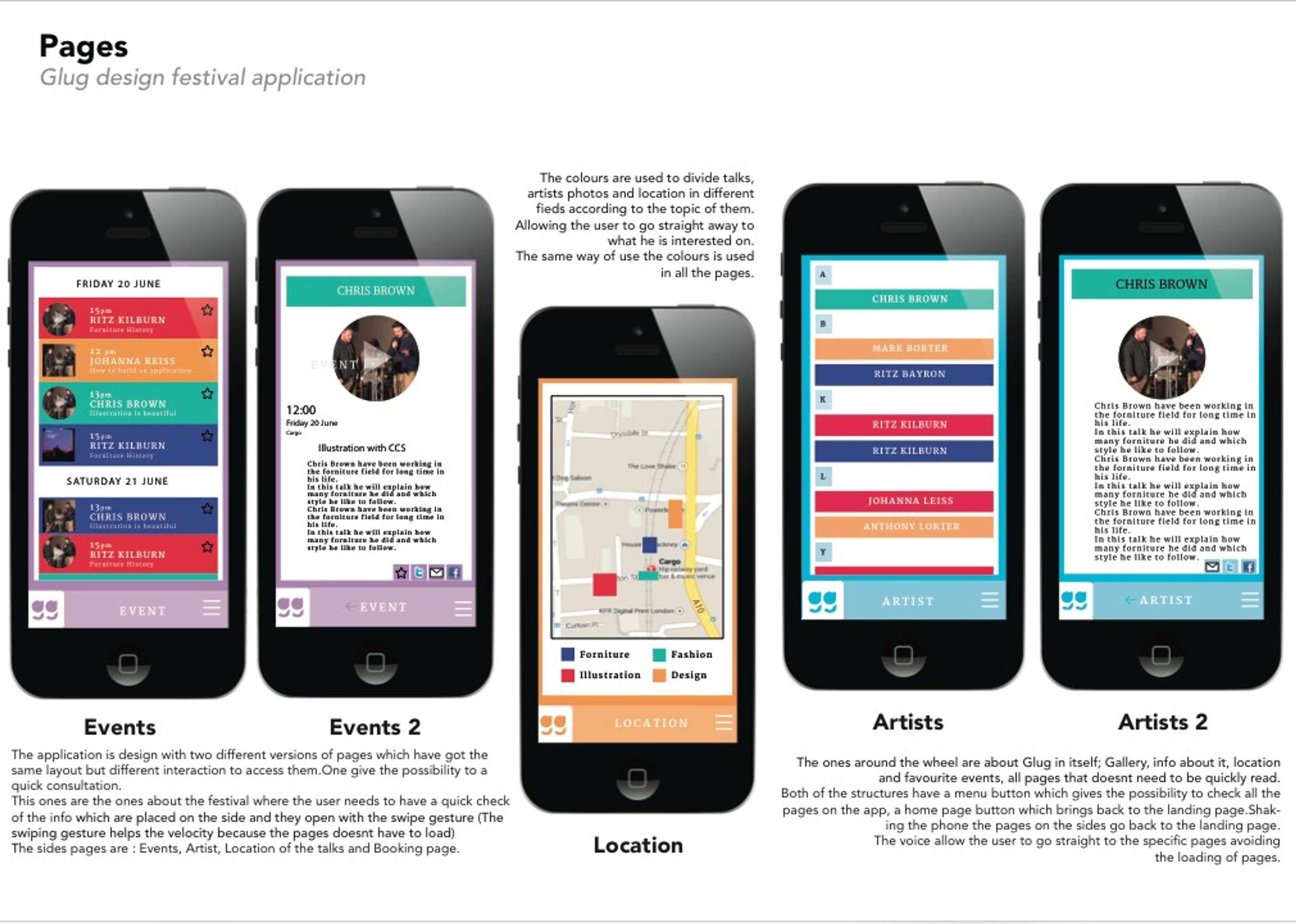 Application design and promo video for an application by Ottavia Alieri