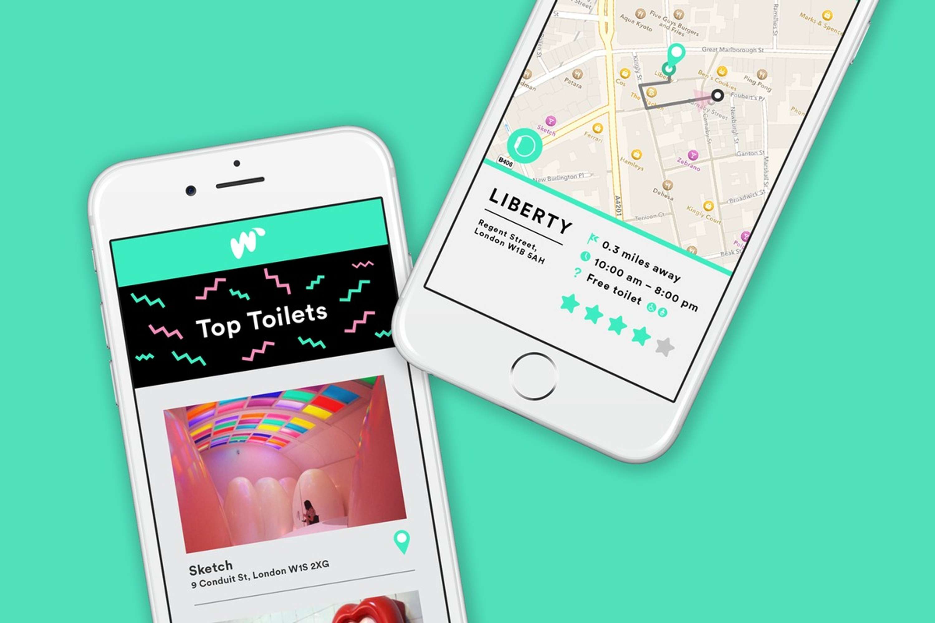 wewee™ – The Toilet finding app by Sean Murphy