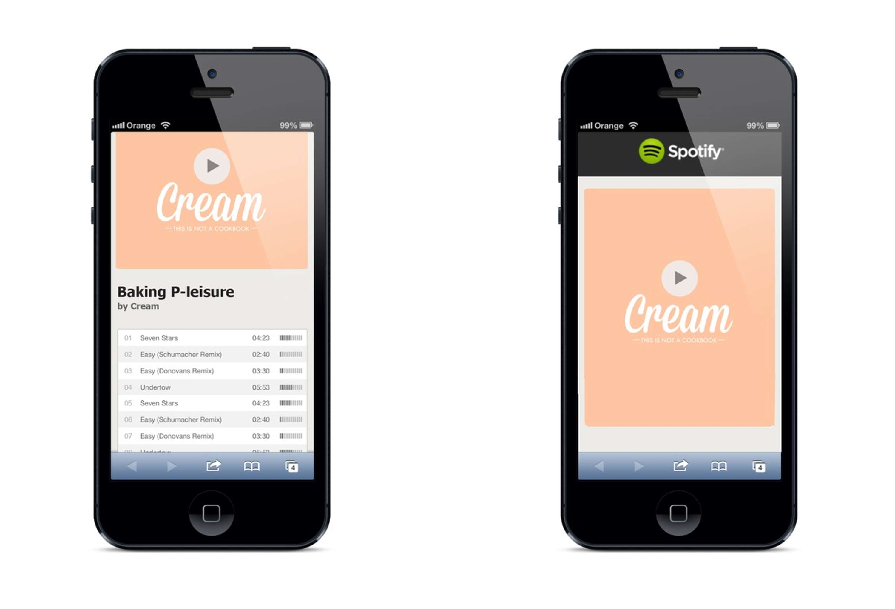 Cream - this is not a cookbook - WEB APP CAMPAIGN by Gaia Scaduto Cillari