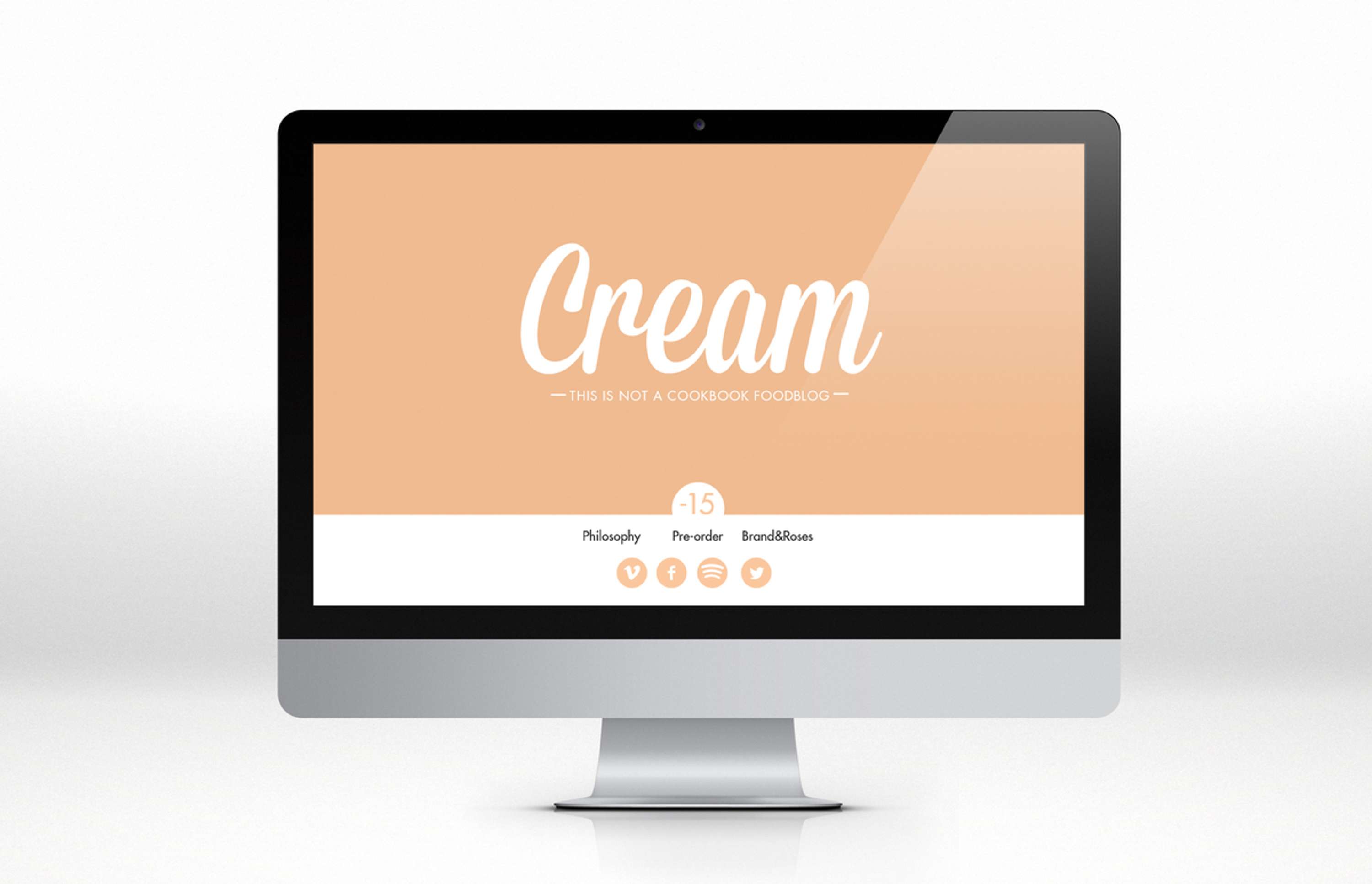 Cream - this is not a cookbook - WEB APP CAMPAIGN by Gaia Scaduto Cillari