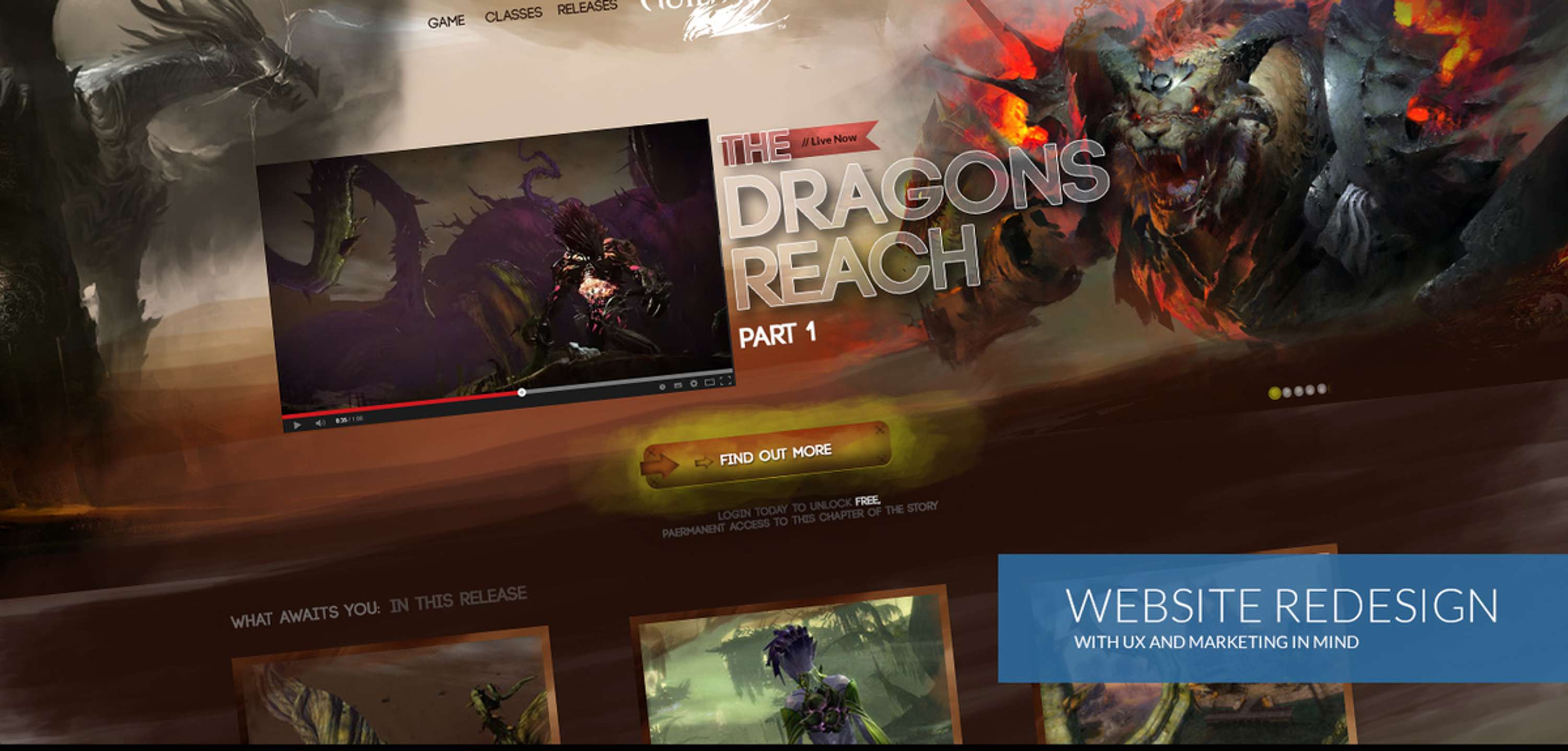 Guild Wars 2 - MMO UX UI design by Gradinar Razvan