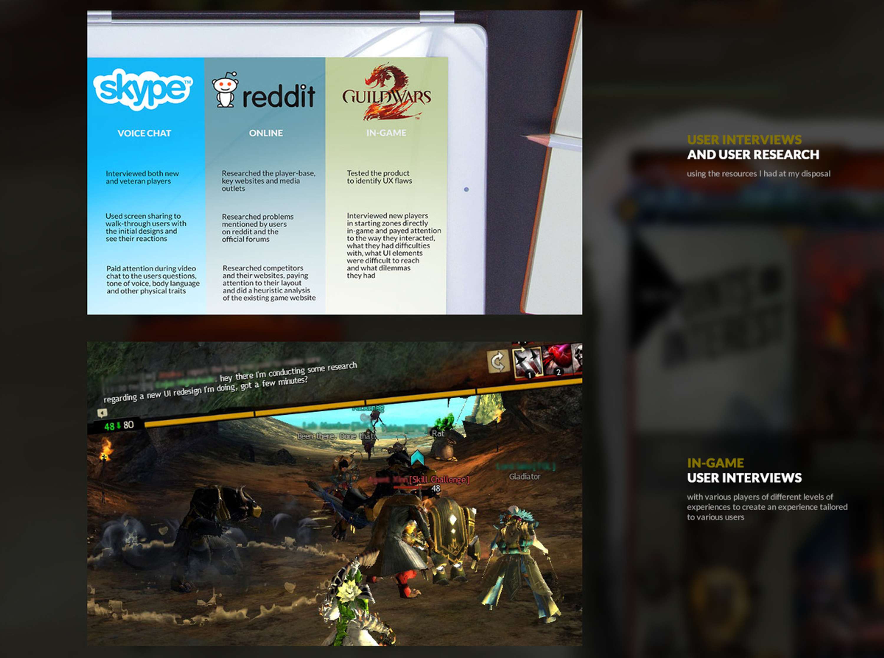 Guild Wars 2 - MMO UX UI design by Gradinar Razvan