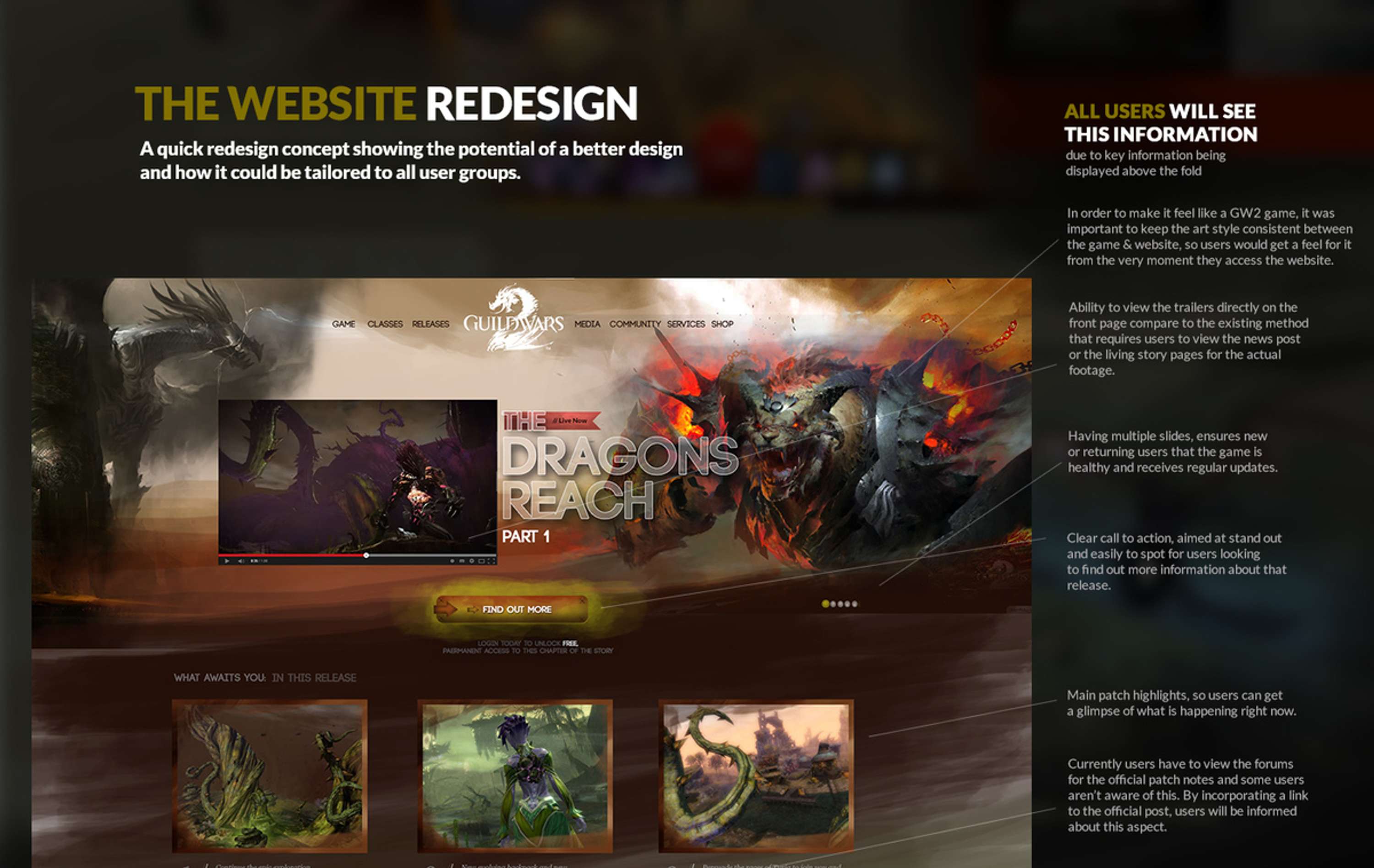 Guild Wars 2 - MMO UX UI design by Gradinar Razvan
