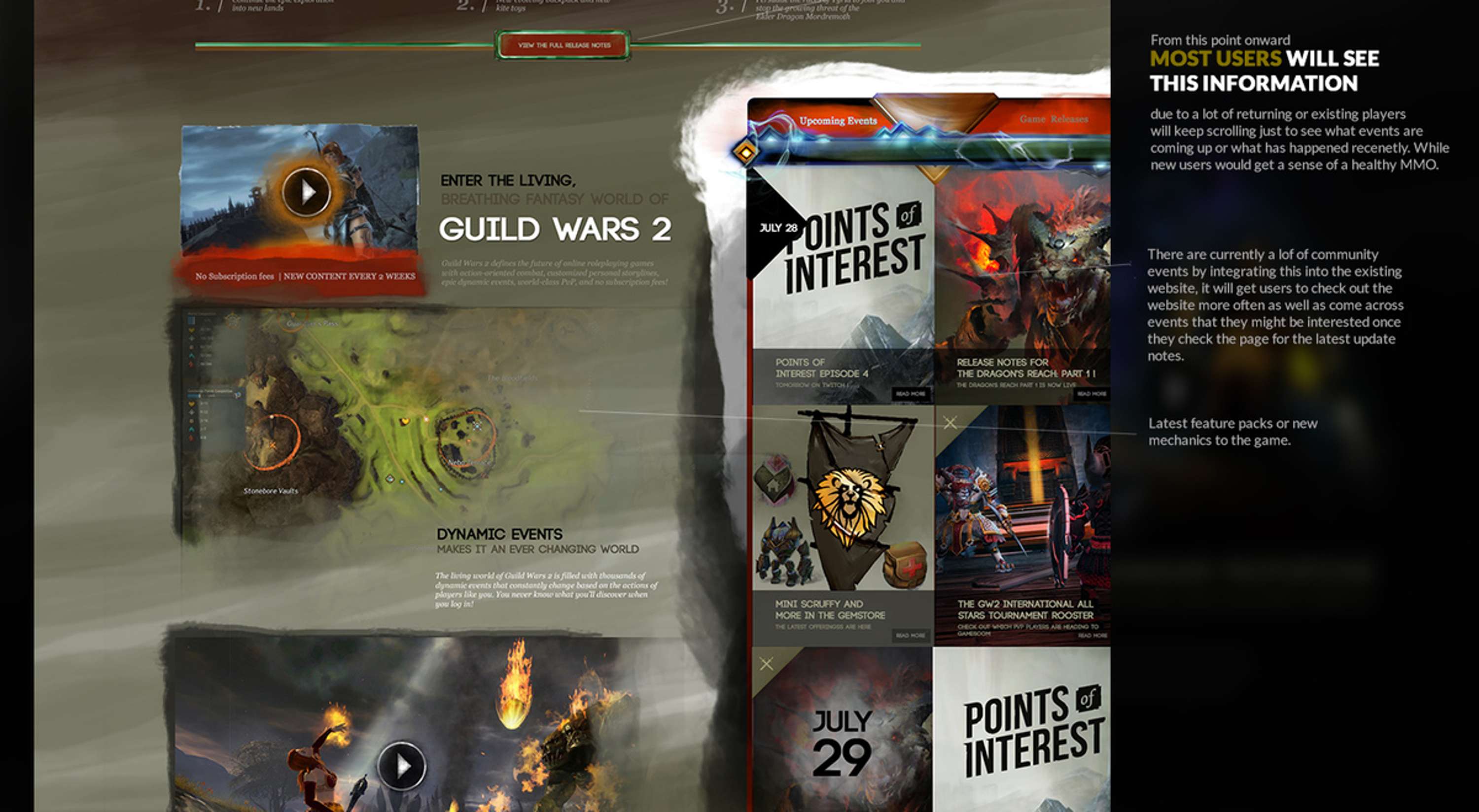 Guild Wars 2 - MMO UX UI design by Gradinar Razvan
