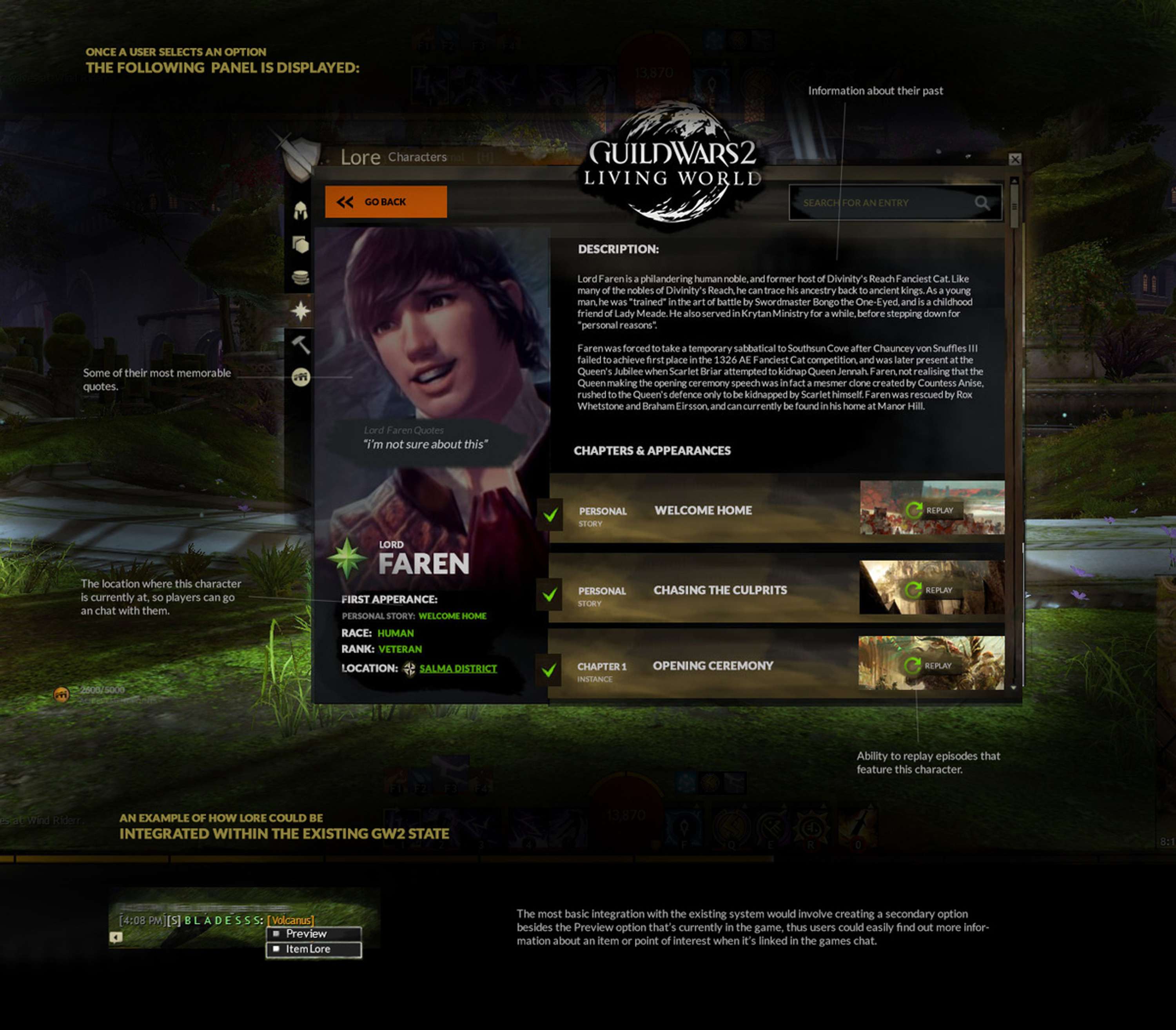 Guild Wars 2 - MMO UX UI design by Gradinar Razvan