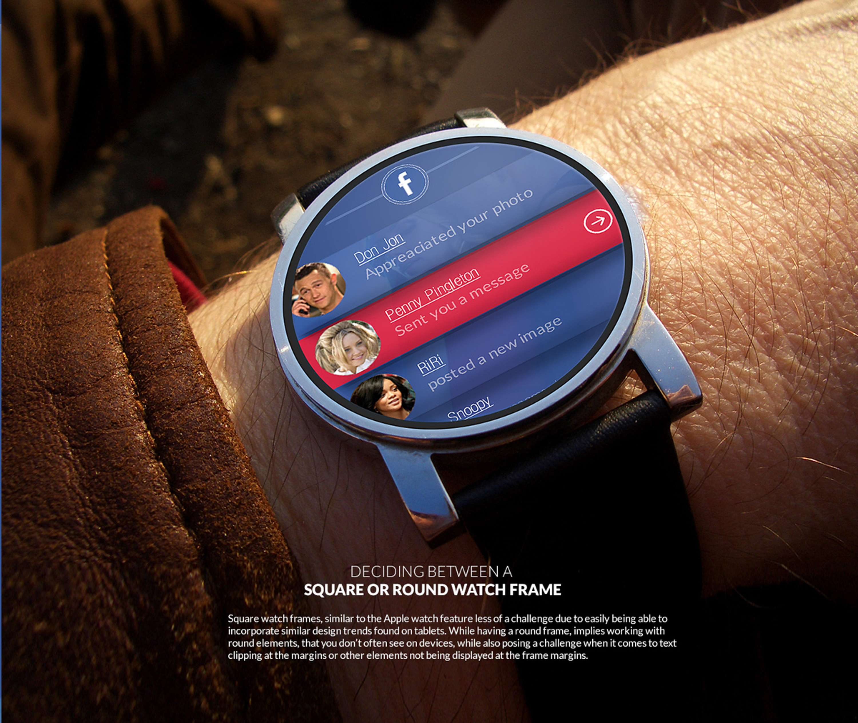 Facebook - Smart watch app concept by Gradinar Razvan