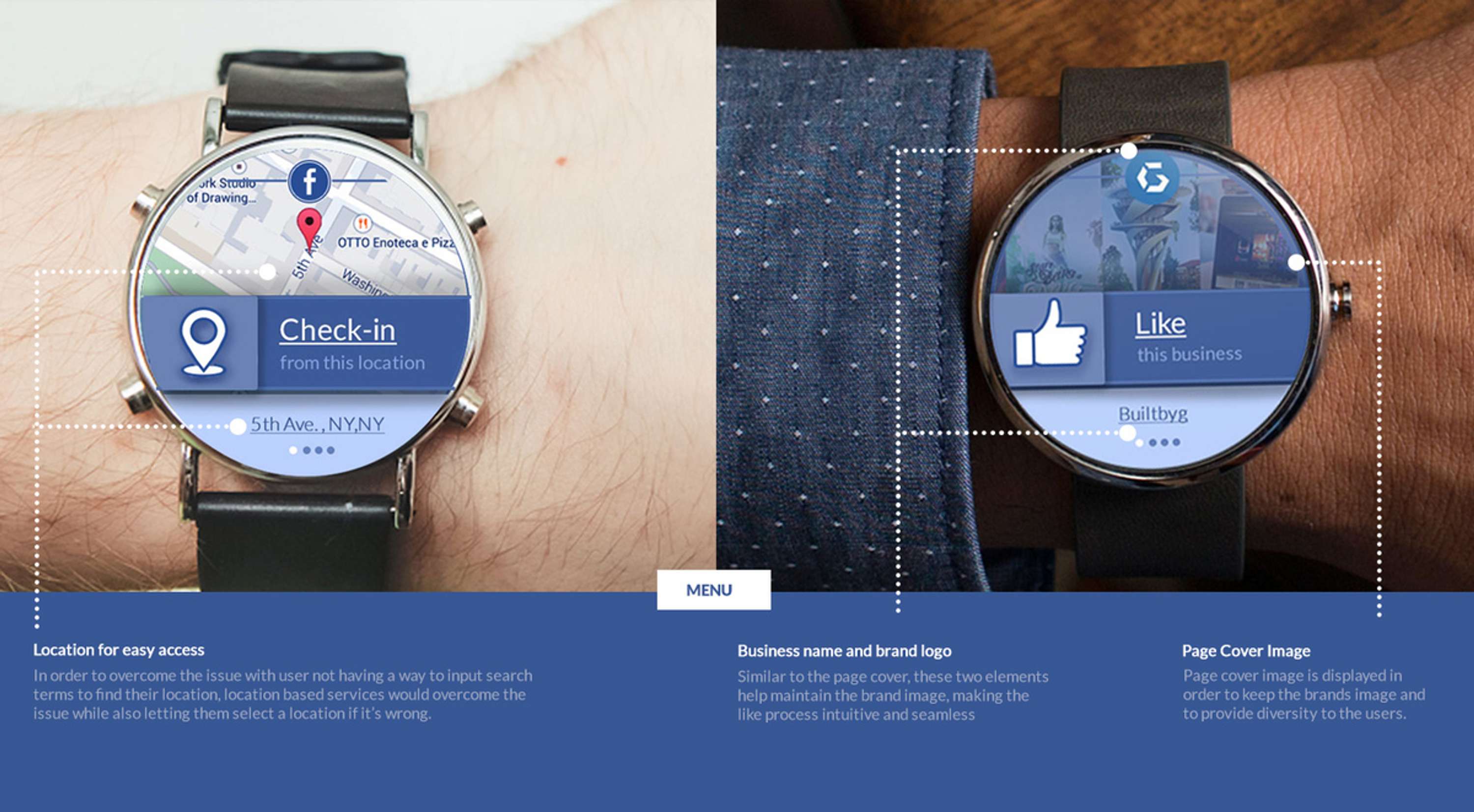 Facebook - Smart watch app concept by Gradinar Razvan