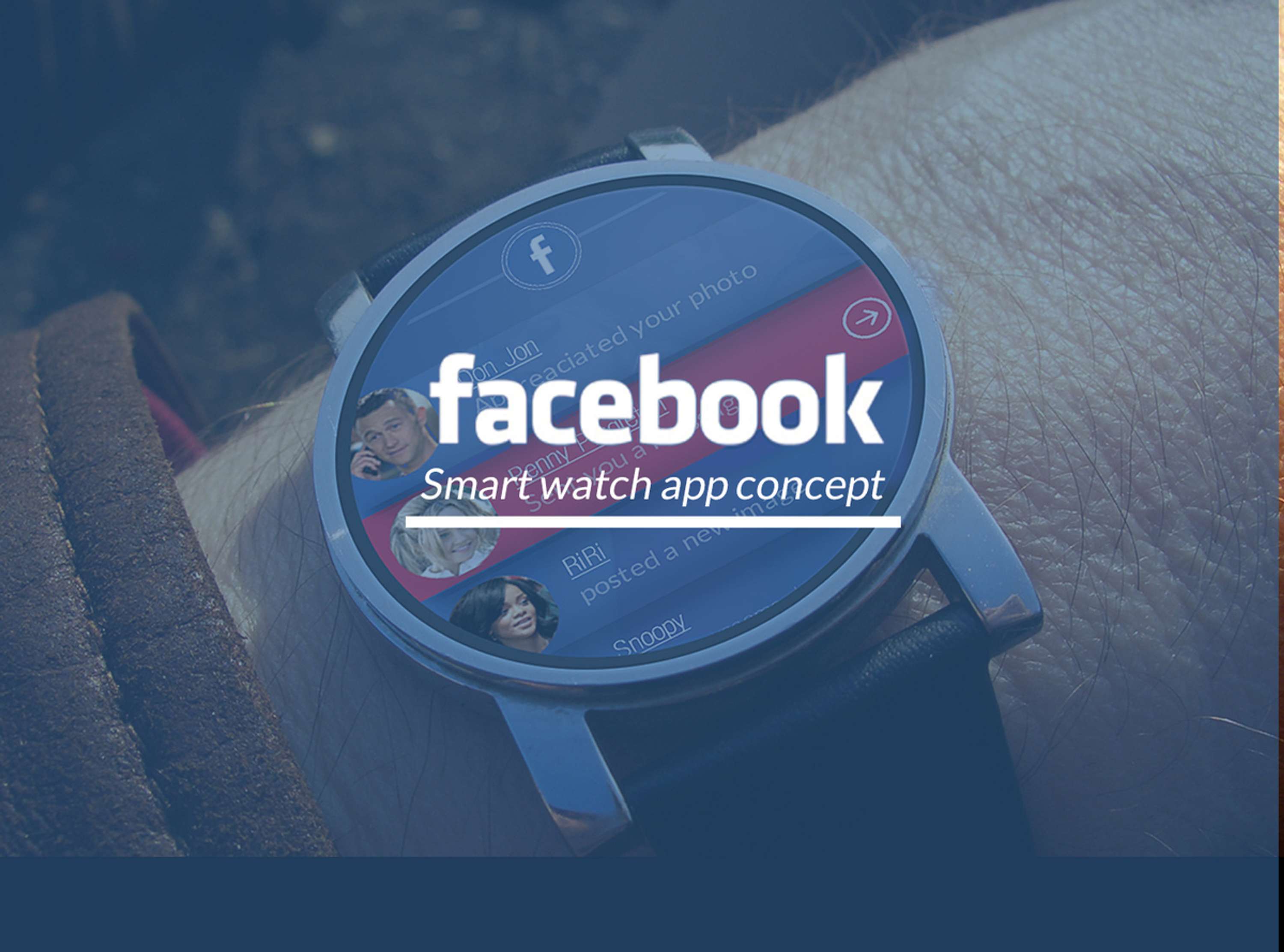 Facebook - Smart watch app concept by Gradinar Razvan