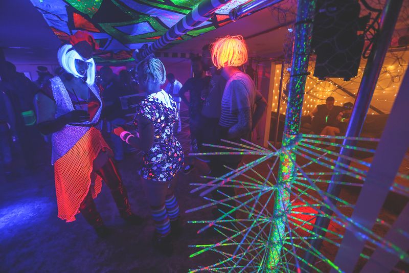 Lazer Caves Set Design by Emma Child