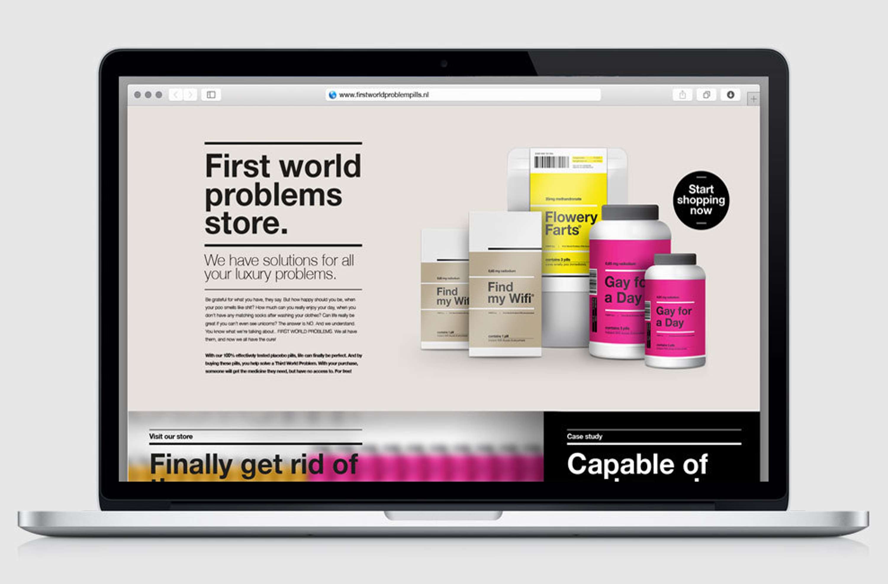 First World Problem Pills® by Dog and Pony Amsterdam